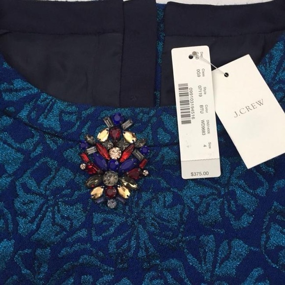 J. Crew Delphinium Jacquard Sweater- 8 - Picture 8 of 8